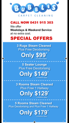 Bubbles Carpet Cleaning-Redefining the Finest Quality of Carpet cleani