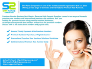 Premium numbers service
