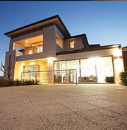 Exposed Aggregate and Coral Stone pavers at Bonita Stone