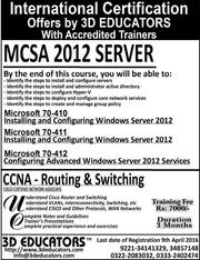 MCSA and CCNA Training