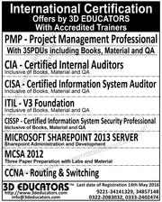 International Certifications By 3D Educators