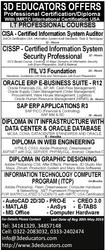 I.T Courses Offers By 3D Educators