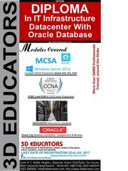 3d Educators “Diploma In IT Infrastructure Datacenter with Oracle Data