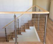 Semi frameless glass for stairs