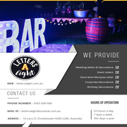 Buying Letters In Lights for decoration I Marquee Letter Lights