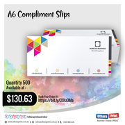 Uthara Print Australia - A6 Compliment Slips (148 x 105 mm)