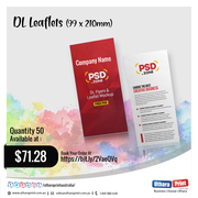 Uthara Print Australia - DL Leaflets (99 x 210mm)