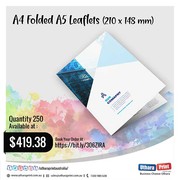 Uthara Print Australia - A4 Folded A5 Leaflets (210 x 148 mm)