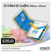 uthara Print Australia - A5 Folded A6 Leaflets (148mm x 105mm)