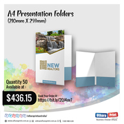 Uthara print Australia - A4 Presentation Folders (210mm X 297mm)