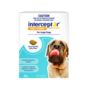  Interceptor Spectrum Chews For Dogs - 22 to 45kg