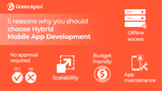 5 reasons why you should choose Hybrid Mobile App Development