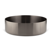 Harlow Round Brushed Gunmetal Basin Sink - ABI Interiors