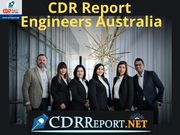 CDR Report For Engineers Australia By CDRReport.Net