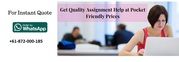 Get the most reliable Assignment Help services today!