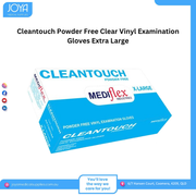 Cleantouch Powder Free Clear Vinyl Examination Gloves Extra Large