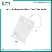 Ugo 2L Drainage Bags 90cm Tube T Tap Sterile - Joya Medical Supplies